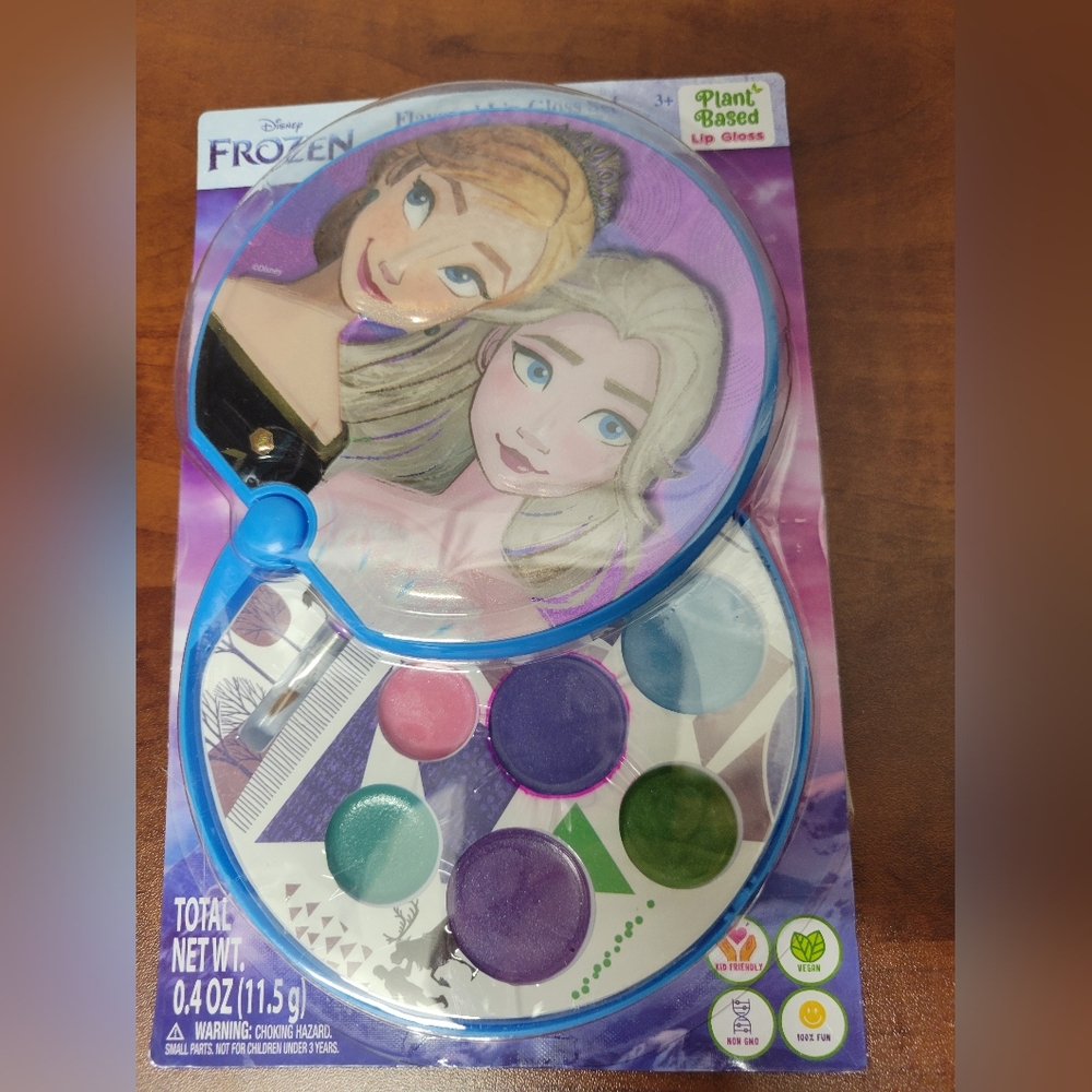 Disney Frozen Lip Gloss Palette - Blue and Purple Nwt